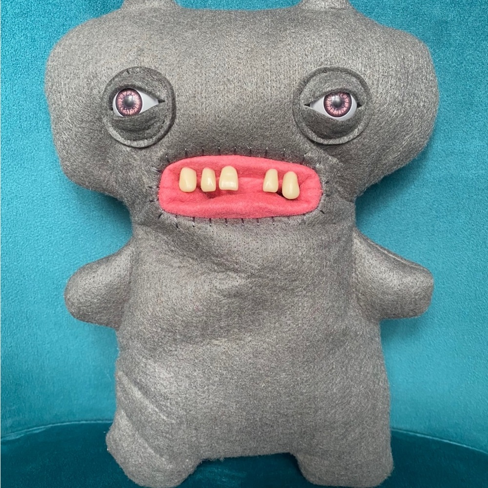 Gray plush monster